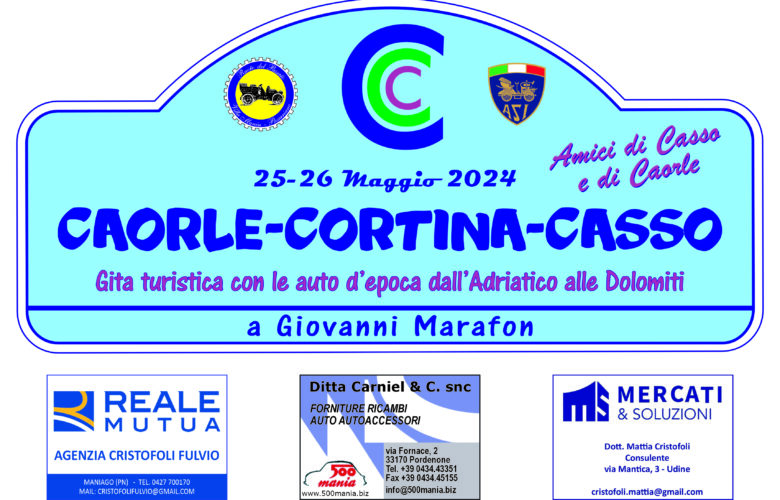 CAORLE CORTINA CASSO 25-26 MAGGIO 2024