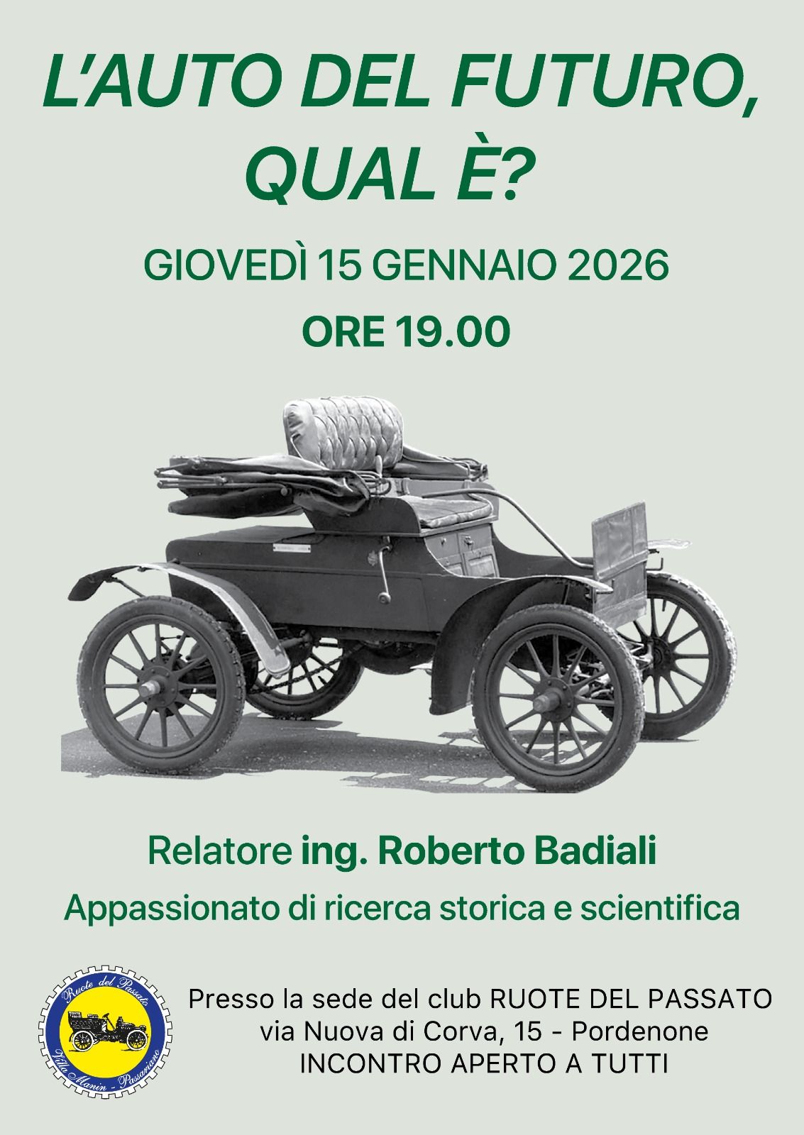 Giovedi 15 gennaio 2026