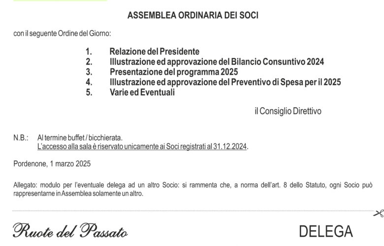 ASSEMBLEA ANNUALE SOCI