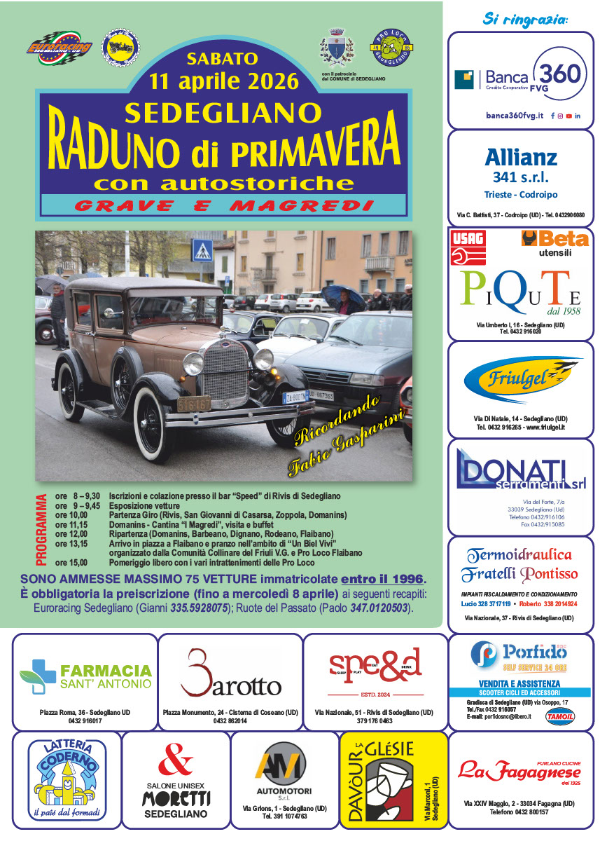 Raduno di Primavera  sabato 11 aprile
